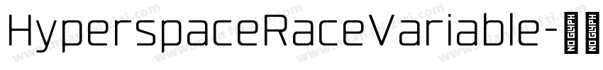 HyperspaceRaceVariable字体转换