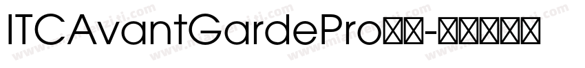 ITCAvantGardePro系列字体转换