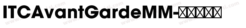ITCAvantGardeMM字体转换