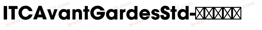 ITCAvantGardesStd字体转换