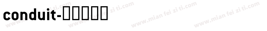 conduit字体转换