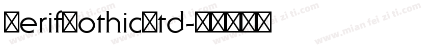 SerifGothicStd字体转换