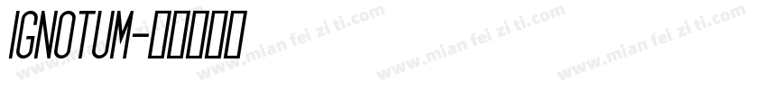 ignotum字体转换
