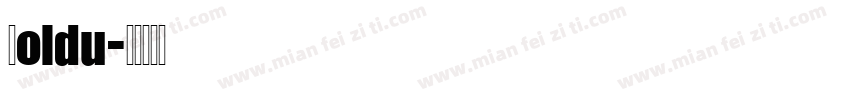 Boldu字体转换
