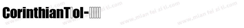 CorinthianTBol字体转换