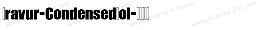 Gravur-CondensedBol字体转换