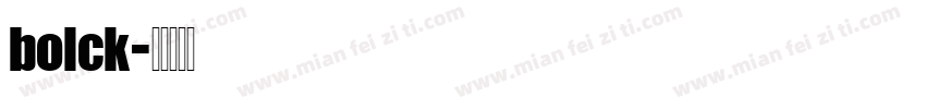 bolck字体转换
