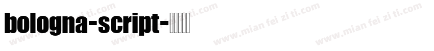 bologna-script字体转换