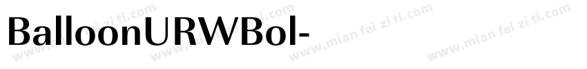 BalloonURWBol字体转换