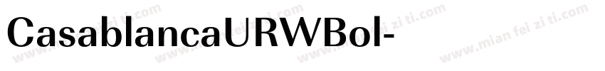 CasablancaURWBol字体转换