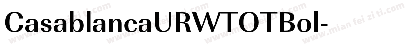 CasablancaURWTOTBol字体转换
