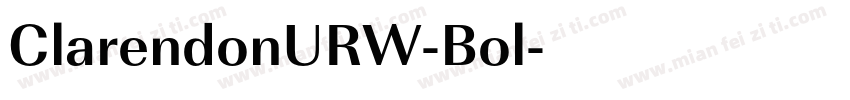 ClarendonURW-Bol字体转换