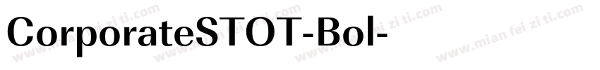 CorporateSTOT-Bol字体转换