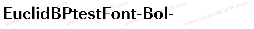 EuclidBPtestFont-Bol字体转换