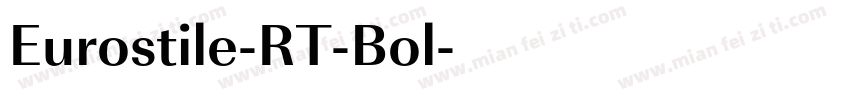 Eurostile-RT-Bol字体转换
