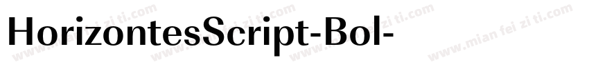 HorizontesScript-Bol字体转换