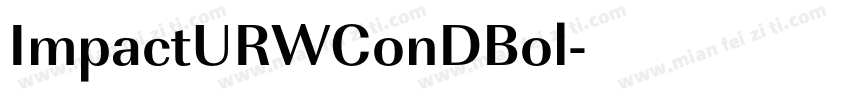 ImpactURWConDBol字体转换