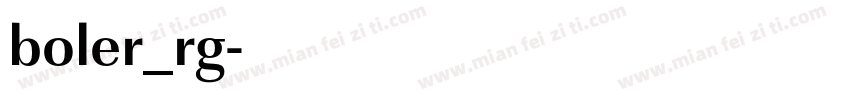 boler_rg字体转换