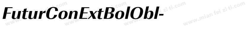 FuturConExtBolObl字体转换