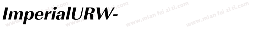 ImperialURW字体转换