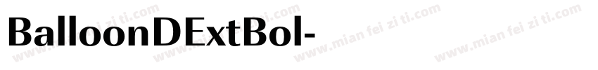 BalloonDExtBol字体转换