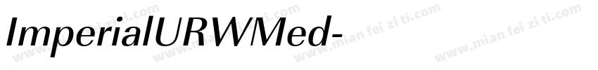 ImperialURWMed字体转换