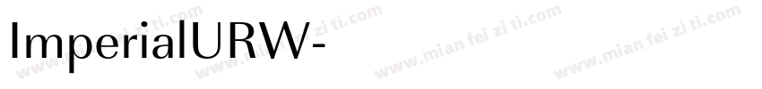 ImperialURW字体转换