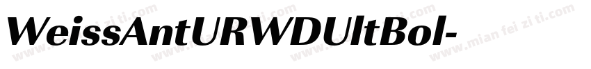 WeissAntURWDUltBol字体转换