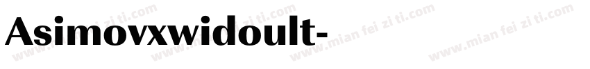 Asimovxwidoult字体转换