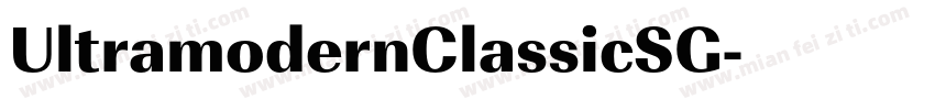 UltramodernClassicSG字体转换