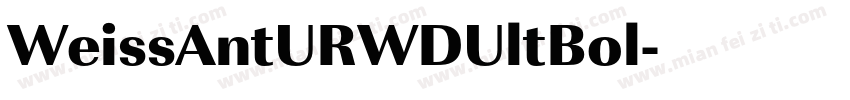 WeissAntURWDUltBol字体转换