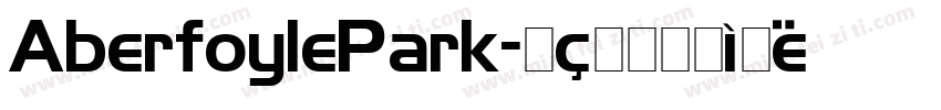 AberfoylePark字体转换