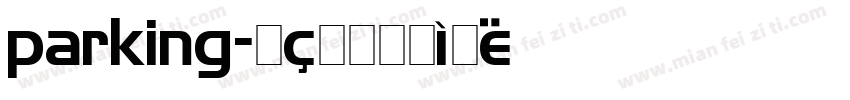 parking字体转换