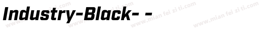 Industry-Black-黑字体转换
