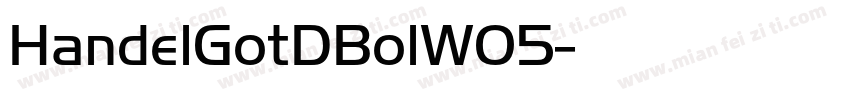 HandelGotDBolW05字体转换