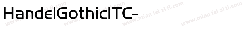 HandelGothicITC字体转换