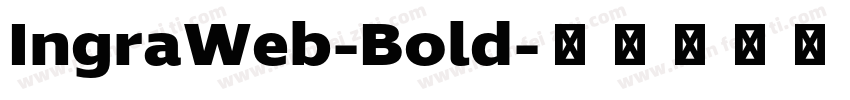 IngraWeb-Bold字体转换