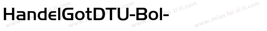 HandelGotDTU-Bol字体转换