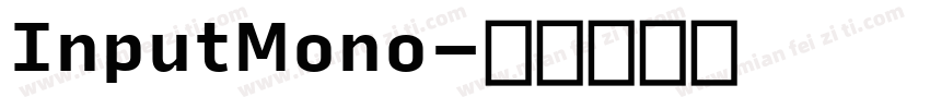 InputMono字体转换