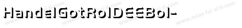 HandelGotRo1DEEBol字体转换