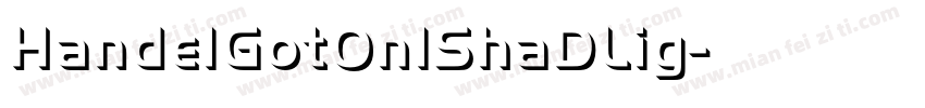 HandelGotOnlShaDLig字体转换