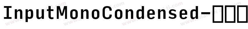 InputMonoCondensed字体转换