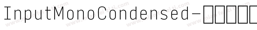 InputMonoCondensed字体转换