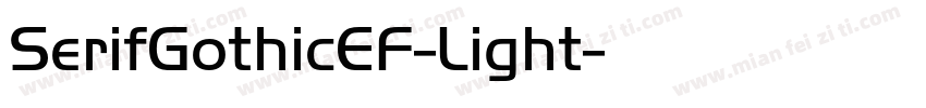 SerifGothicEF-Light字体转换