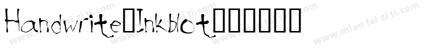 Handwrite-Inkblot字体转换