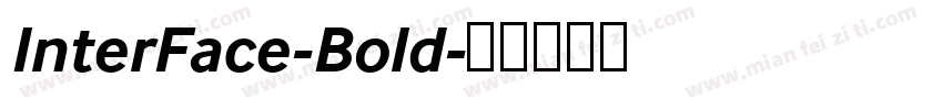 InterFace-Bold字体转换