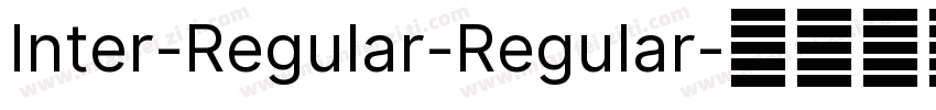 Inter-Regular-Regular字体转换