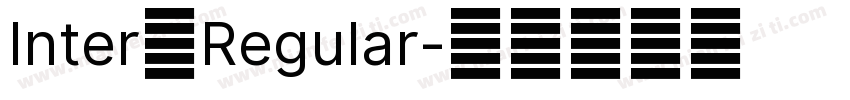Inter一Regular字体转换