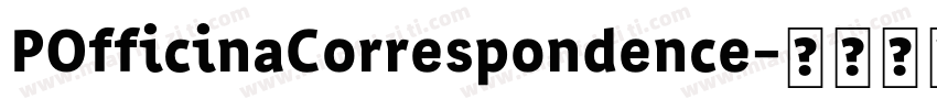 POfficinaCorrespondence字体转换