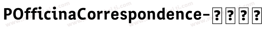 POfficinaCorrespondence字体转换